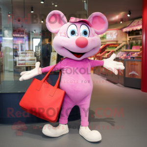 Roze Ratatouille mascotte...