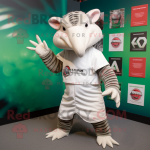 White Armadillo mascotte...