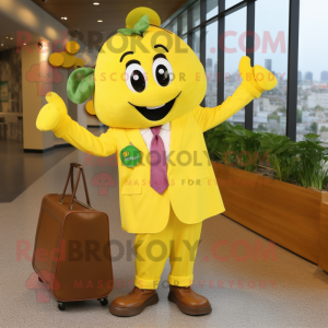 Yellow Grape maskot drakt...