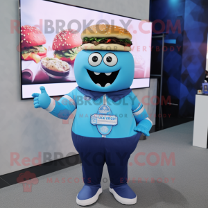 Blue Burgers mascotte...