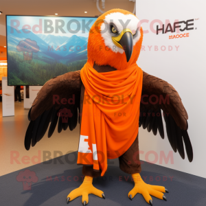 Orange Haast S Eagle maskot...