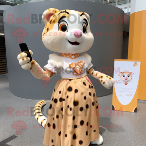 Peach Cheetah mascotte...