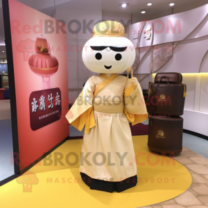  Dim Sum maskot drakt figur...