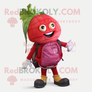 Red Turnip mascotte kostuum...