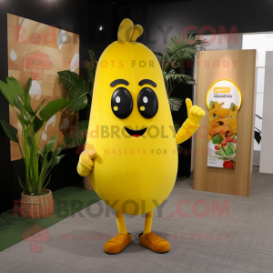 Gelbe Mango Maskottchen...