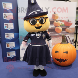 Navy Pumpkin maskot kostume...