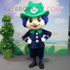 Navy Four Leaf Clover...