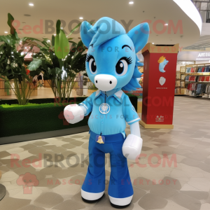 Sky Blue Mare maskot...