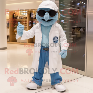Weiße Doktor Maskottchen...