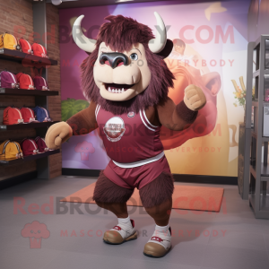 Maroon Buffalo maskot drakt...