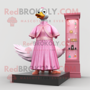 Postava maskota Pink Geese...