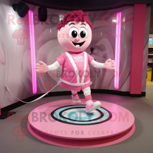 Pink Plate Spinner maskot...