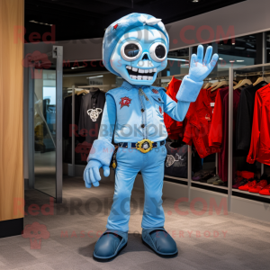 Sky Blue Undead maskot...