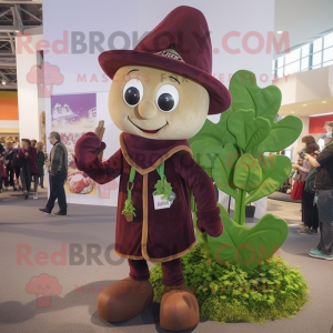 Maroon Beanstalk maskot...