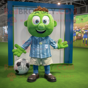 Green Soccer Goal maskot...