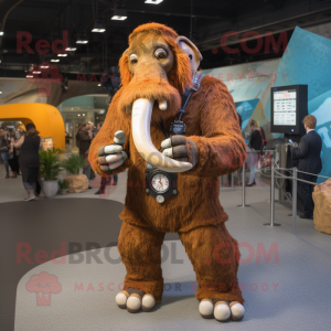 Rust Mammoth maskot kostym...