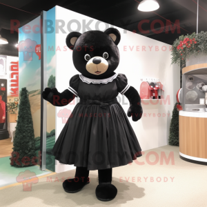 Black Teddy Bear maskot...