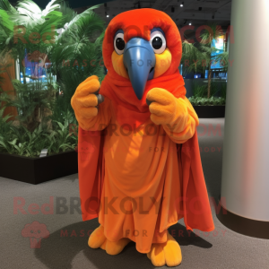 Silver Macaw mascot costume character dressed with a Jeggings and