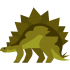 Stegosaurus-maskoter